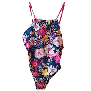 DECREE Floral one piece Swimsuit. Brand new with tags. Size medium